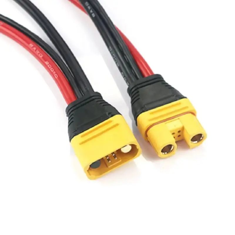 Amass As150u Plug with 0.35m Wire, Fireproof, with Signal Pin, with Waterproof Ring, Short Rubber Cover