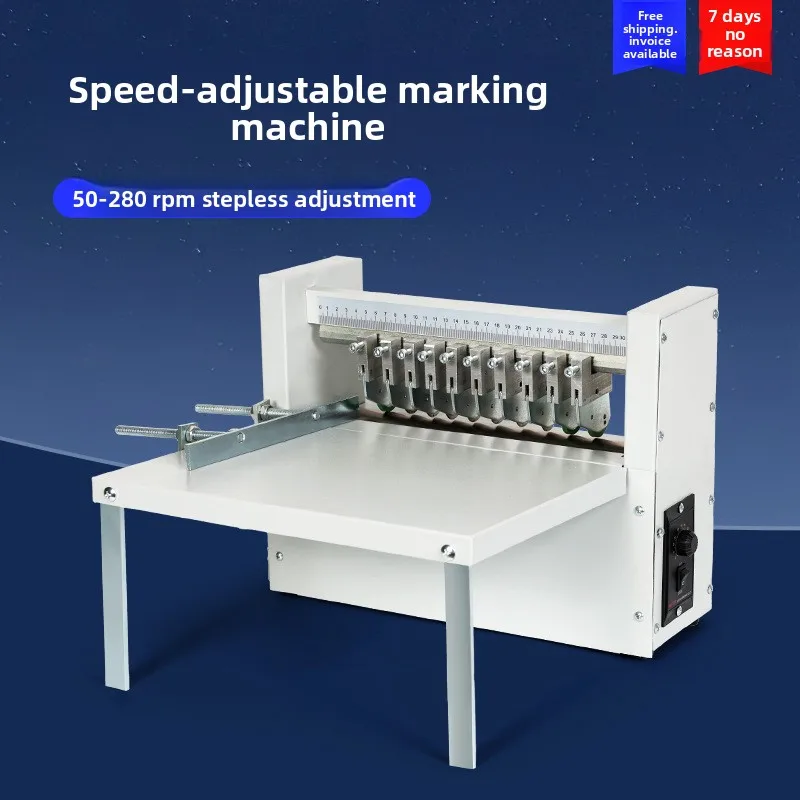 300 round knife self-adhesive scribing machine adjustable speed A4 label cutting half through cardboard dotted line cutting