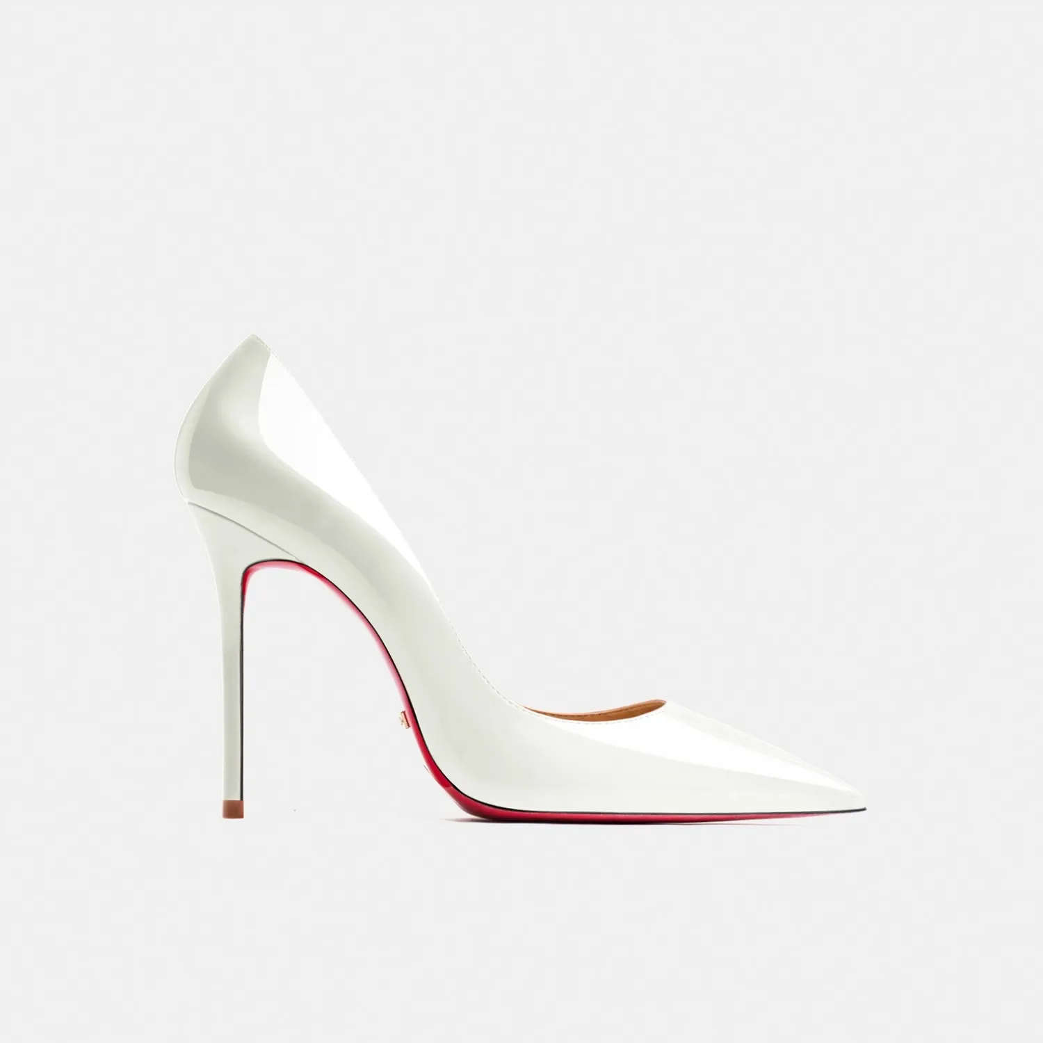 

Spring and summer new pointed shallow leather textured shoes thin high-heeled banquet dress large size small size women's shoes