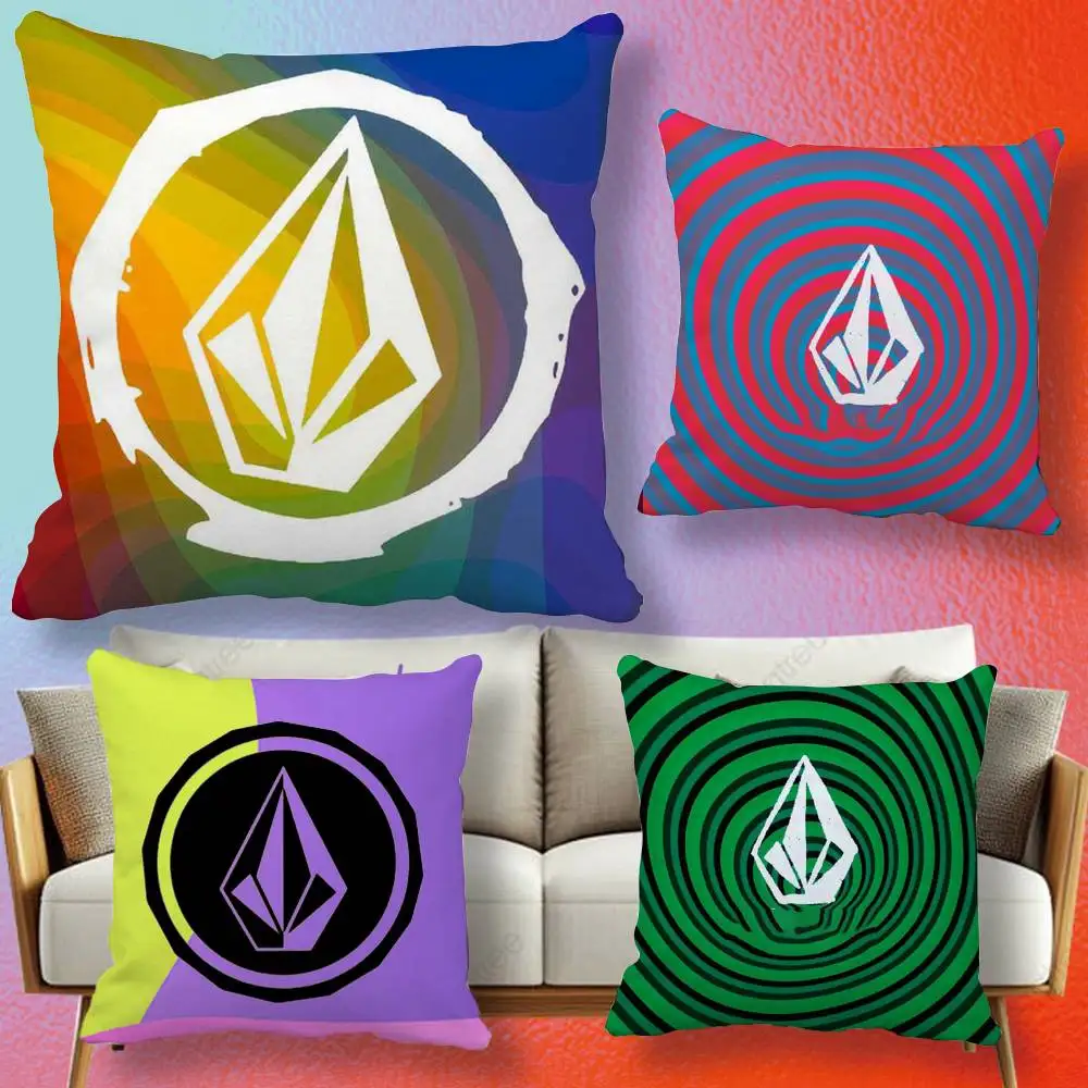 V-VOLCOM S-Style SportS  Pillow cover Soft Microfiber Pillowcase Home Sofa Decor Surprise Decorative printed.
