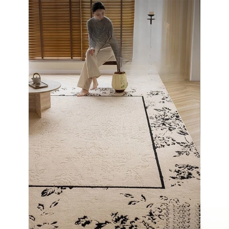 سجادة غرفة المعيشة، سجادة أريكة منزلية فاخرة وخفيفة ومضادة للحشف