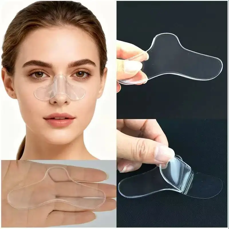 CPAP Nasal Pads Clear Silicone Nose Cushion Reusable Comfort Nose Protector for Sleep Breathing Mask Anti Pressure Mark Soft Tri