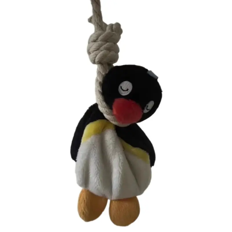 2025 nuevo pingüino Sling muñeco colgante de felpa lindo pingüino de dibujos animados mochila triste Miniso decoración femenina muñecos de peluche llavero de regalo