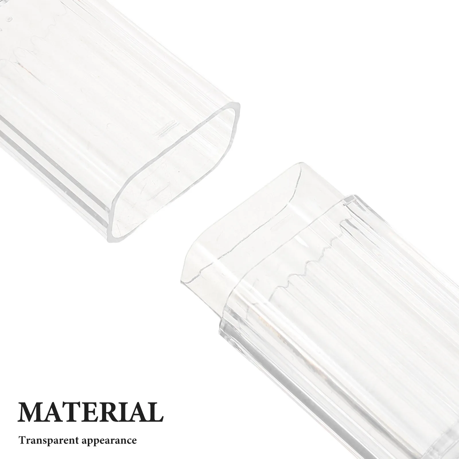 2Pcs Transparent Cotton Bud Holder Portable Dustproof Organizer Travel Small Cotton Swab Storage Case Dispenser
