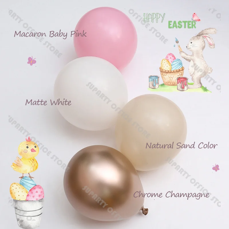 

5/10/12inch Pastel Balloon Garland Arch Kit Pink Sand White Champagne Balloons Baby Shower Wedding Bridal Shower Decor Supplies