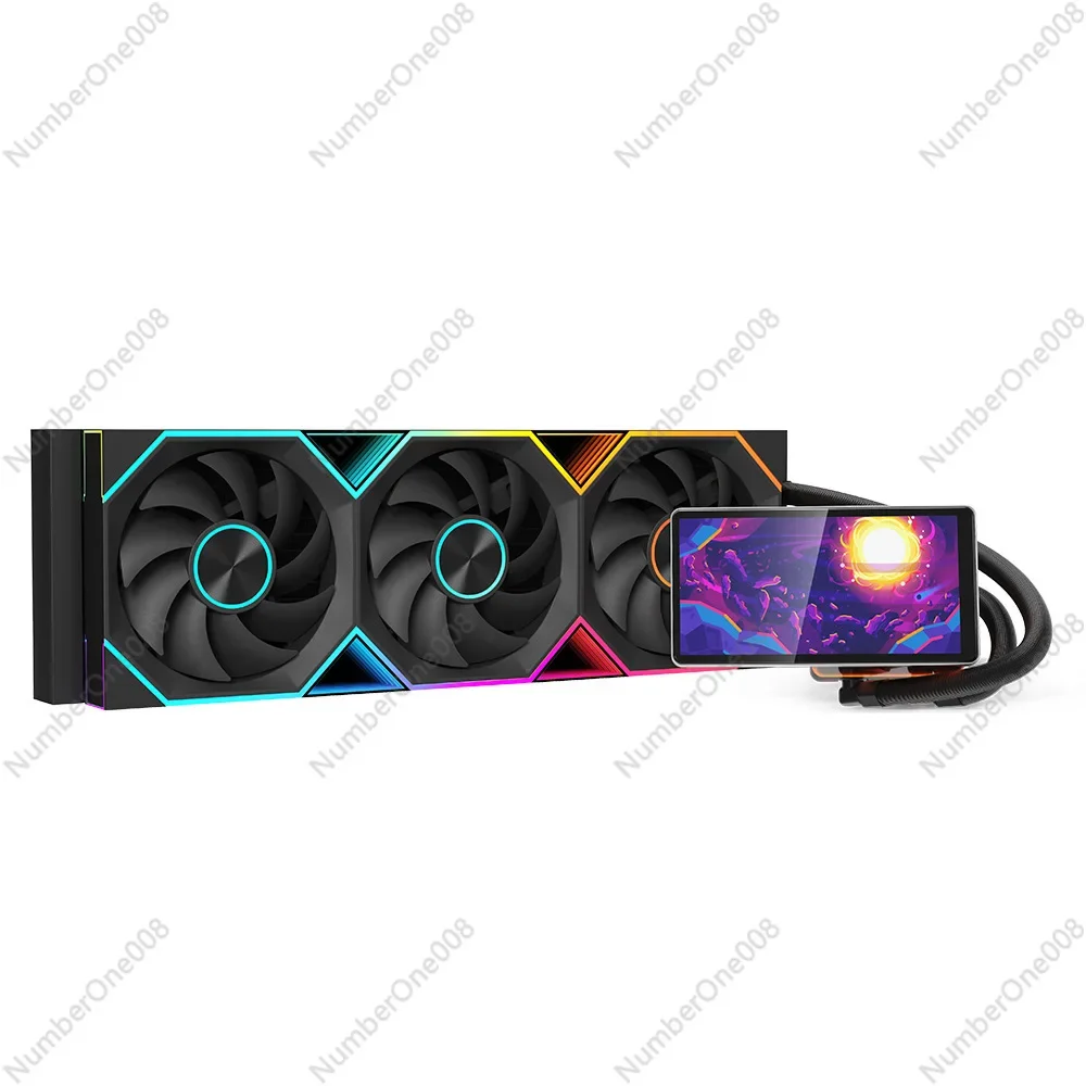360mm Flüssig-CPU-Kühler 5,5 Zoll LCD Anpassbarer Bildschirm ARGB Integrierter Lüfter Computer-Wasserkühlungssystem