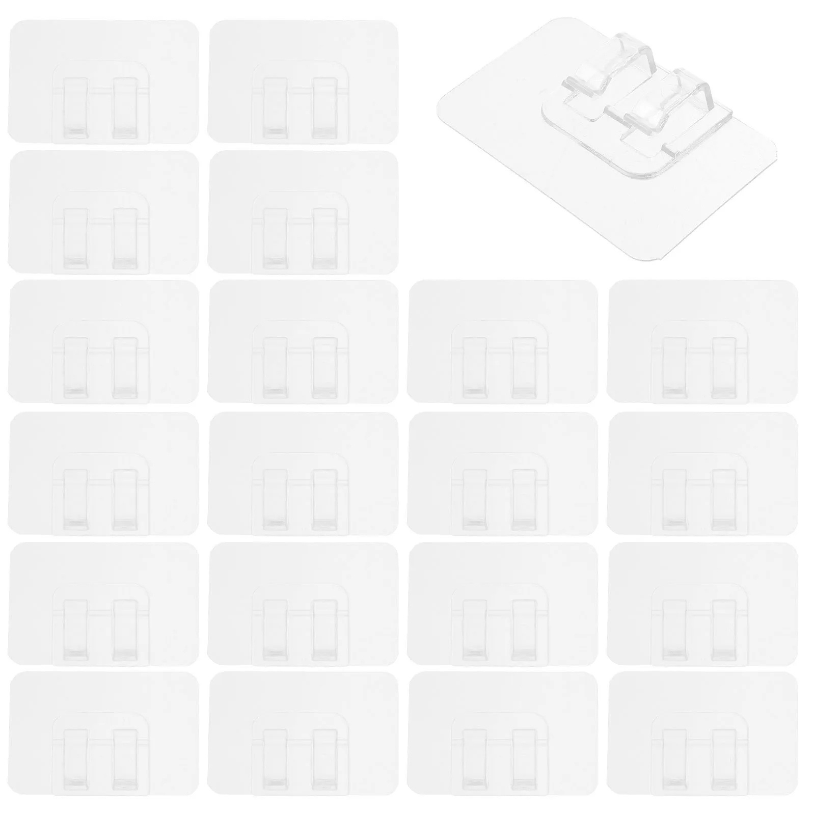 

50pcs Clips For Outside String Lights Outdoor Hooks Christmas Light Hangers Rope Light Clips Outdoor Cord Holders For Holiday