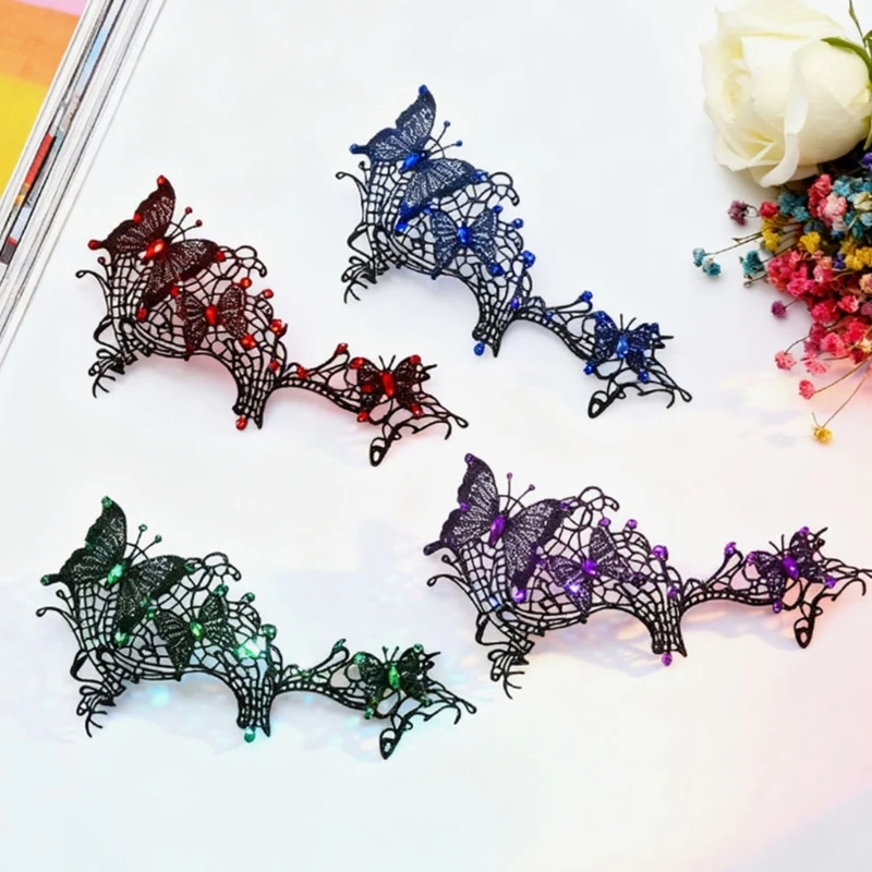 E15F Mặt nạ mắt thanh lịch Thạch trang trí cho các sự kiện theo chủ đề Vai trò trong các bữa tiệc trang phục