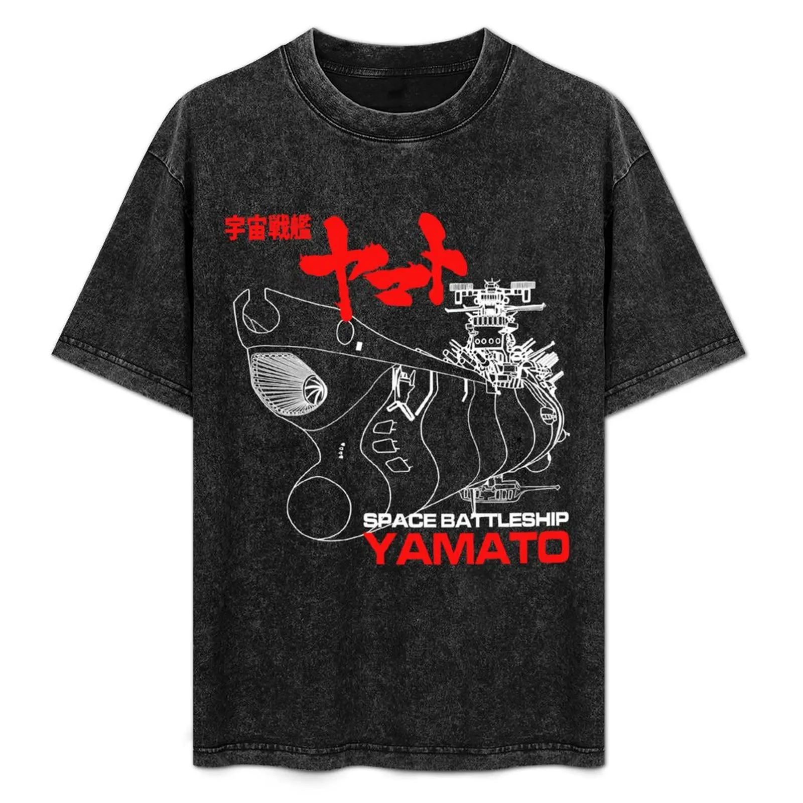 

Star blazers yamato T-Shirt man t shirts for men t shirt men 100% cotton luxury brand T-Shirt