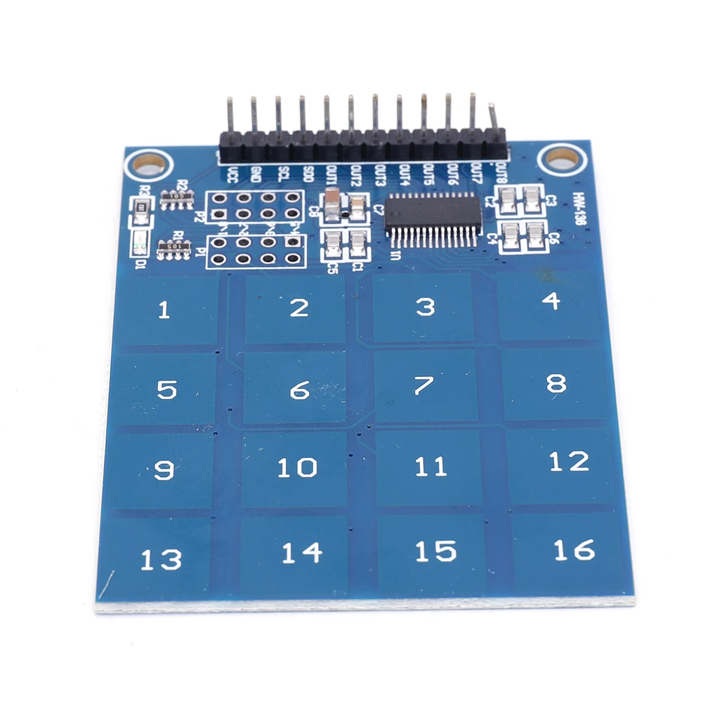 TTP229 Digital Capacitive Switch Touch Sensor Module 2.4V-5.5V Digital Touch Button Sensor Module 16 Channel PCB Board