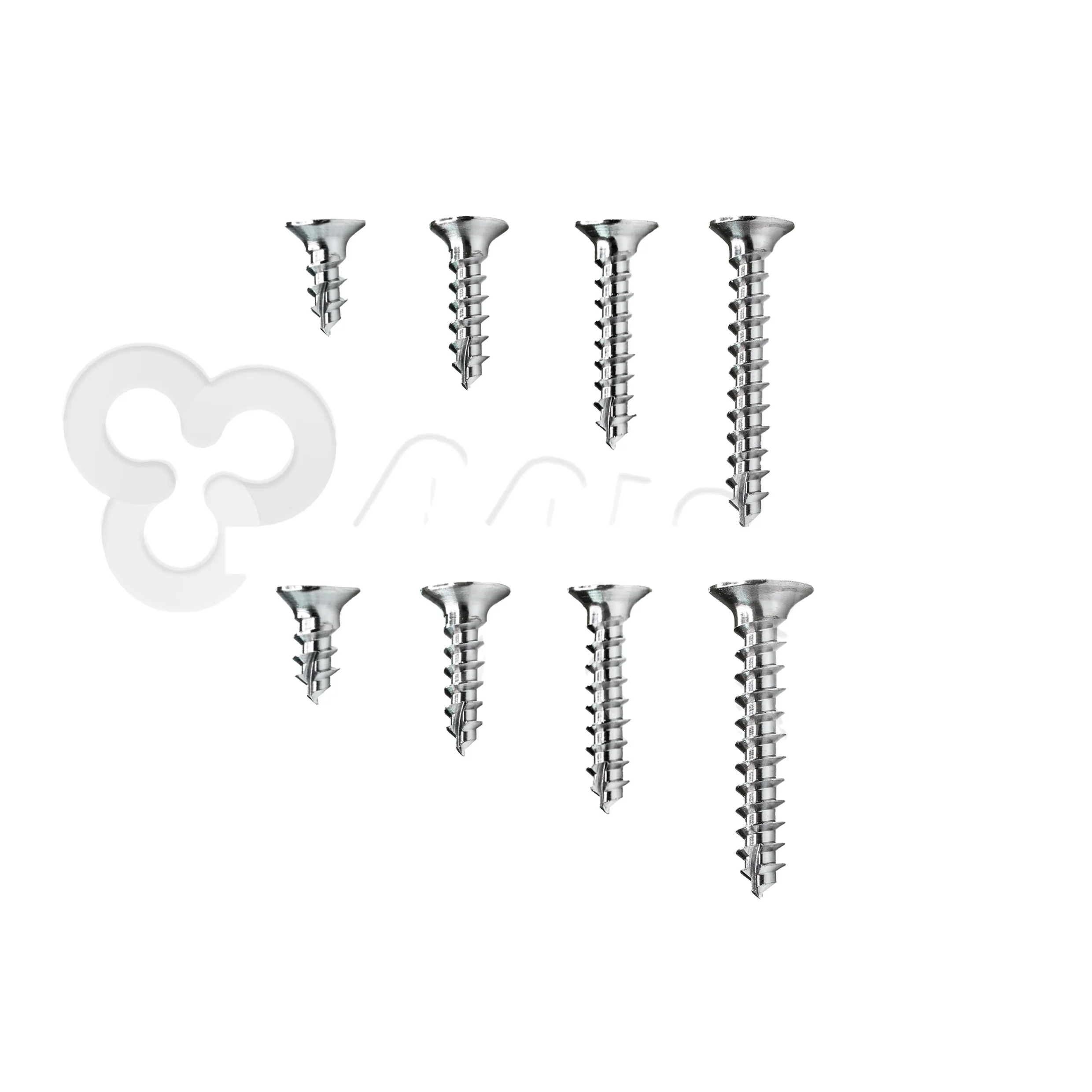 Mina Dental Threaded Manual Power Source Titanium Bone Screw with Knurled Grip Thread for GBR Implant