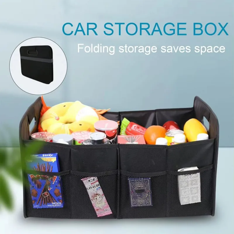 Car storage bag Trunk storage box Multi-function folding camper car luggage organizer