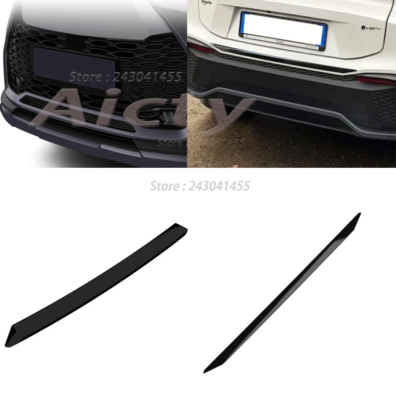 For Toyota CHR C-HR 2024 2025 ABS Black Front Rear Bumper Protector Cover Trim Lower Bumper Guard Decorative Car Accessories