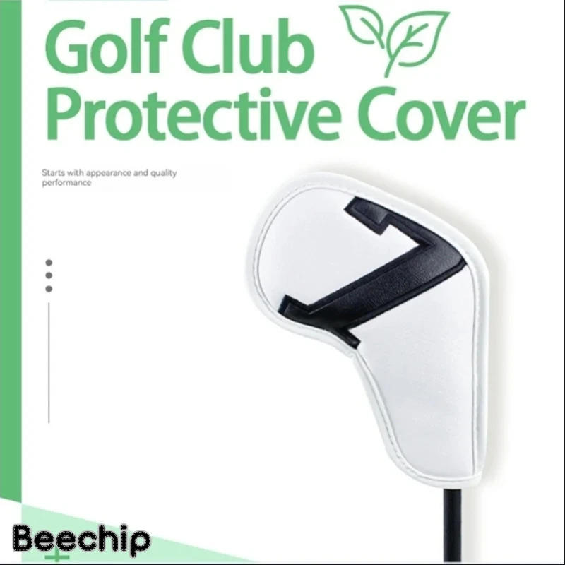 Hot Selling High-quality Golf Club Protective Head, Waterproof And Durable PU Iron Sleeve, Color And Digital Version