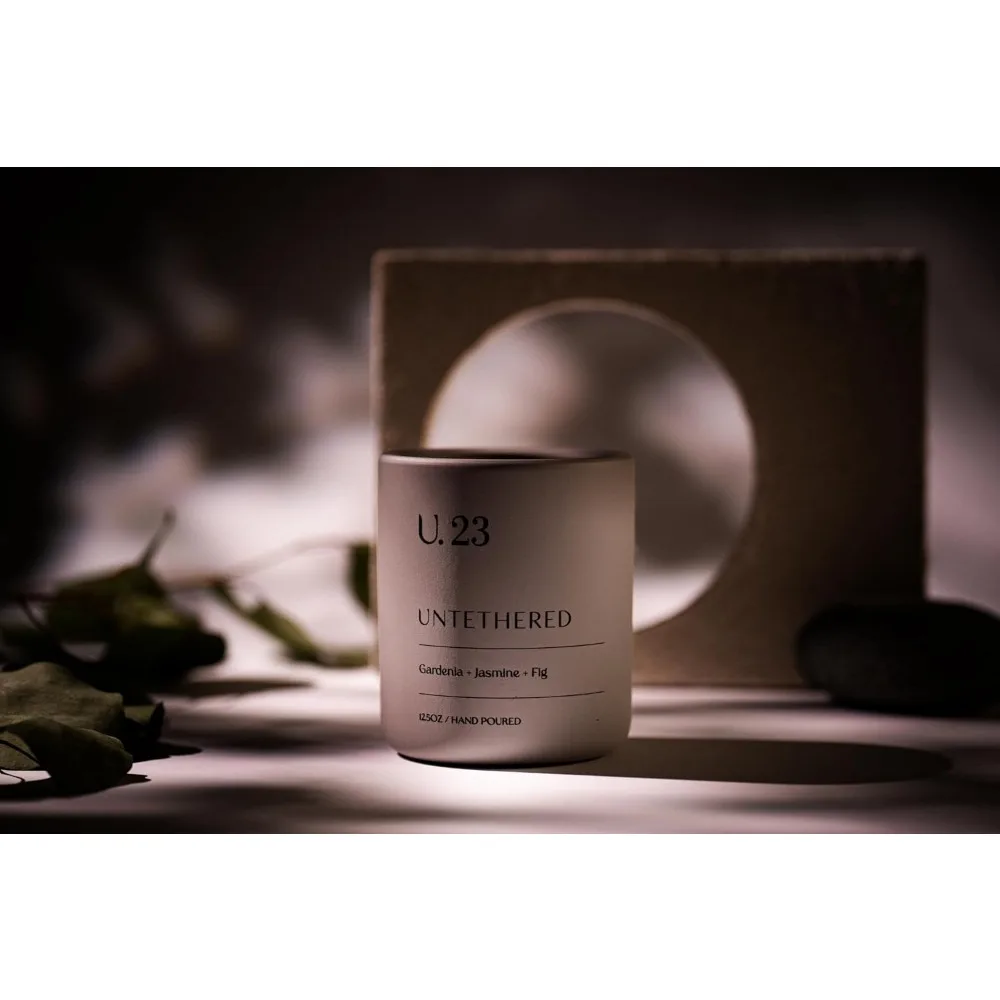 Luxury Scented Candle - Gardenia, Jasmine & Fig Blend | Handcrafted in USA with Natural Coconut & Apricot Wax | Double Wick Long - Image 4