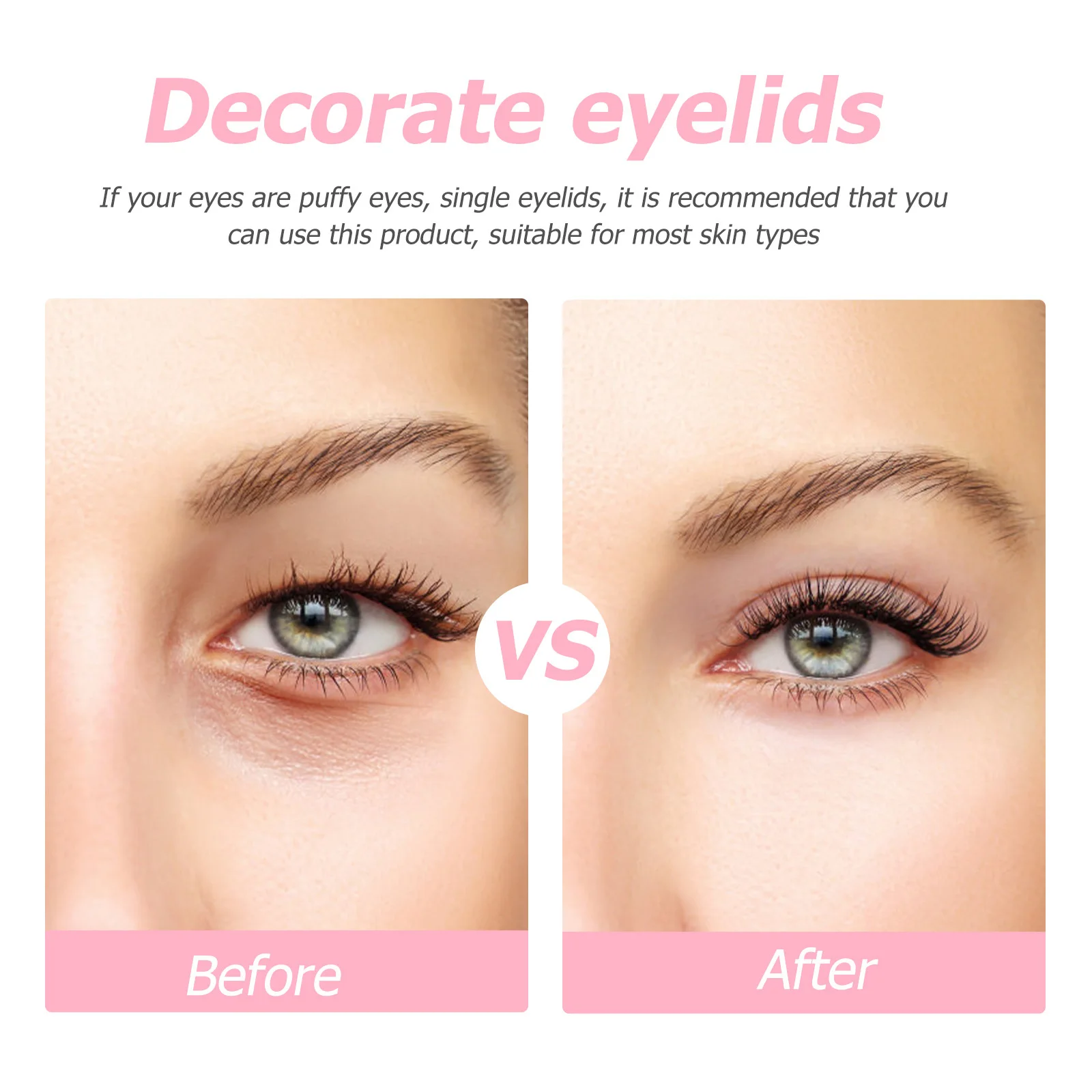 2 set Doppia Palpebra Nastro Plum Shell Design Nessuna Colla Sollevamento Occhi Istantaneo Striscia Traceless Adesivo Palpebra Invisibile Per Il Trucco Delle Donne