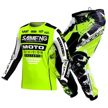 Children Motocross Jersey and Pants Youth Motorcycle Racing Suit Gear Set Enduro MX Combo Kids Kits 5 6 7 8 9 10 11 12 Years