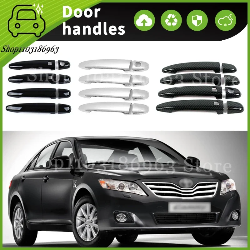 

For Toyota Camry 2012-2017 Gloss Black Chrome Car Door Handle Cover Trim Styling Accessories Car Stickers Auto Accessories