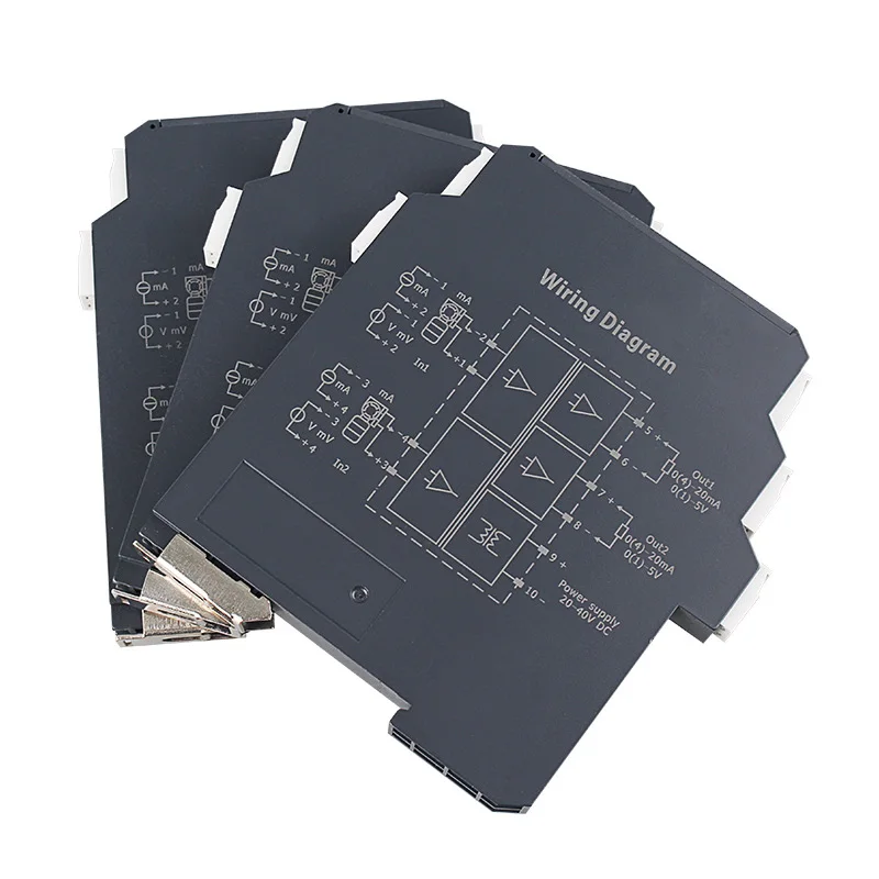 Signal Isolator Passive Gate 4-20mA Module One in and Two Out Voltage Current Conversion 0-10V/5V