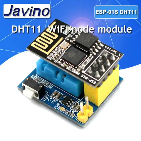 1/5/10Pcs Javino ESP8266 ESP-01/01S WiFi Development Board + DHT11 Temperature Humidity Sensor Module - Smart Home  DIY Kit