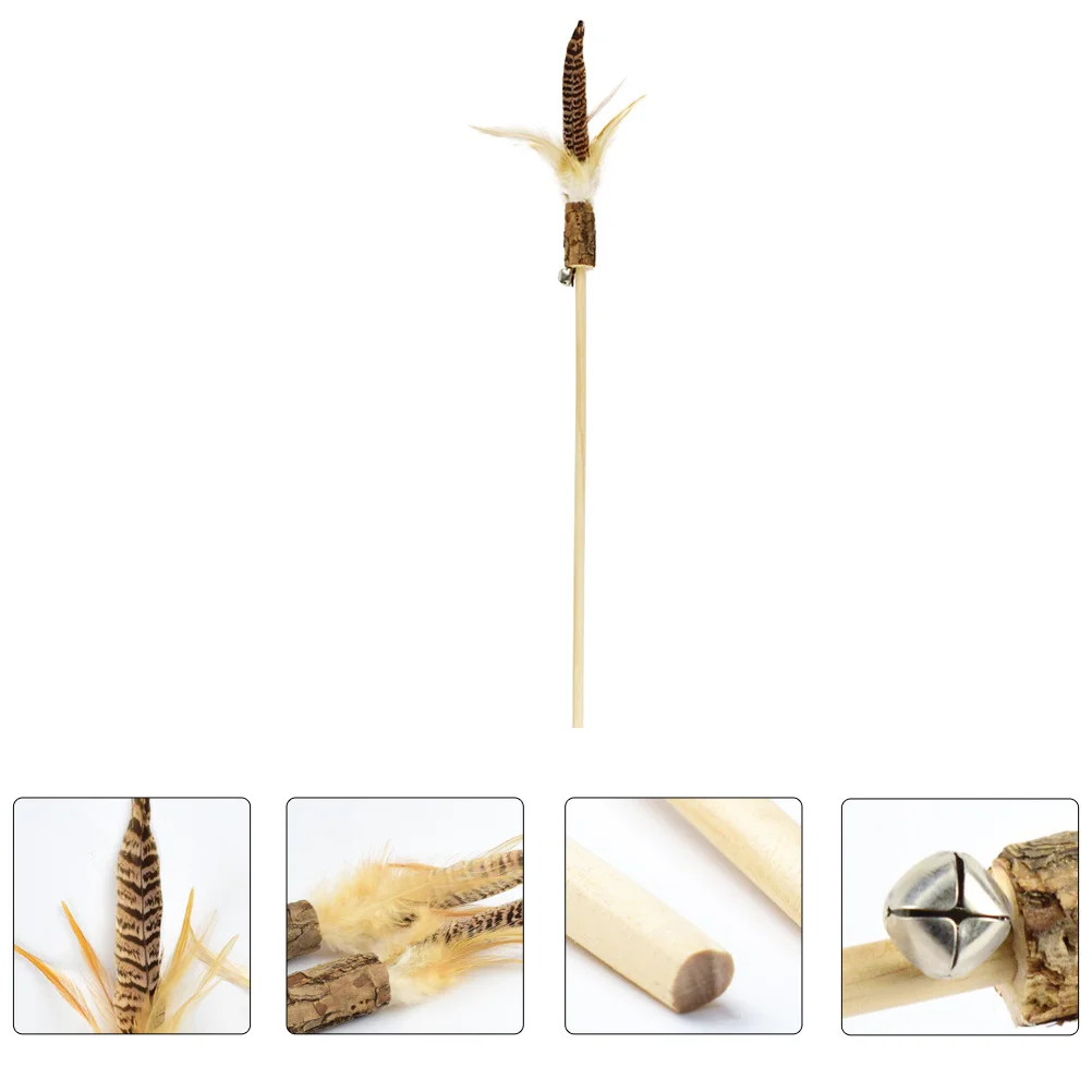 

2 pcs Sticks Pet Teasing Stick Cat Interactive For Kitten Playtime Stress Relief Pet Teasing Rod Cat Toys