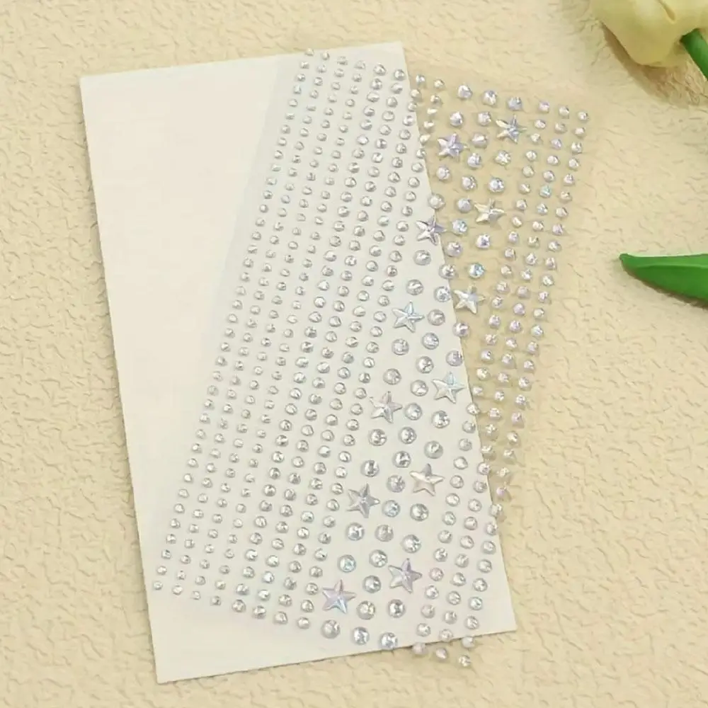 1Sheet Colorful 3D Star Pattern Stickers Suitable for DIY Holiday Party Makeup Hair Accessories Eye and Face Body Decorations