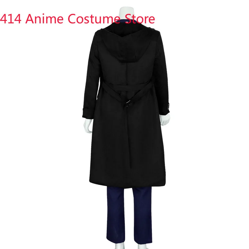 Anime Cosplay Shigaraki Tomura Black Trench + Pant Sets Men Halloween Carnival Show Costume C179M251