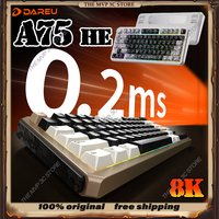 Dareu A75 HE  Customized Gaming Keyboard Aluminum Carbon Fiber E-Sport Gateron Jade Pro Switch Hot Swap 8K 0.02mm RT DKS SOCD PC
