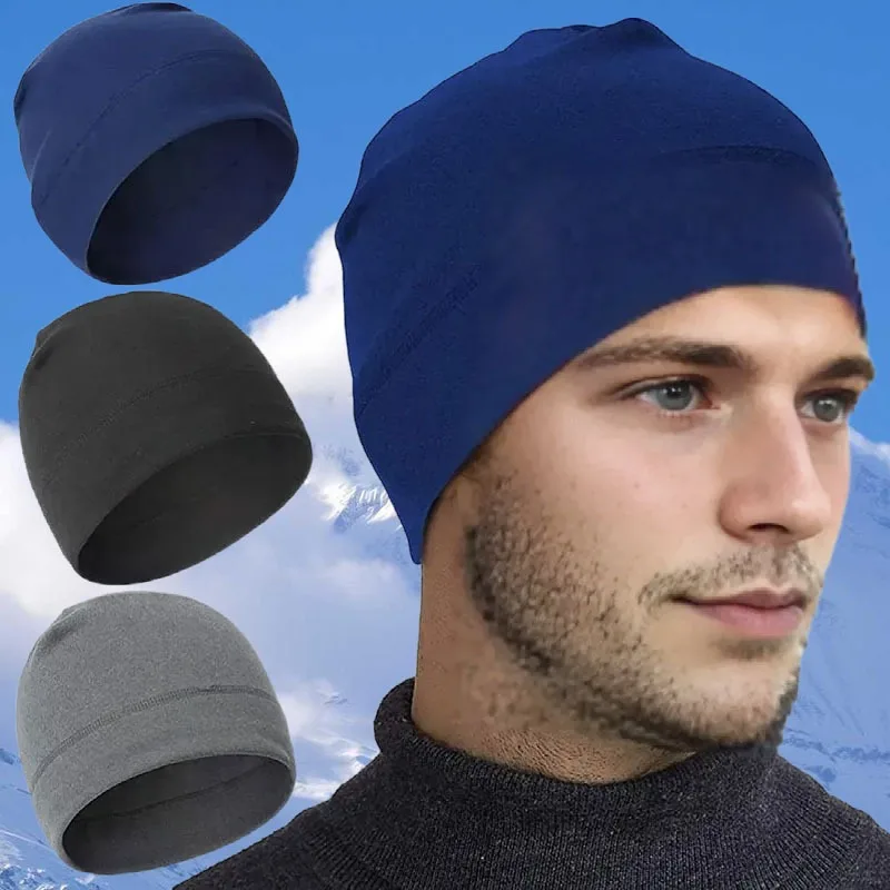 Autumn Winter Cycling Cap Men Women Helmet Liner Inner Hat Cold Proof Warm Outdoor Sports Headgear Windproof Breathable Soft