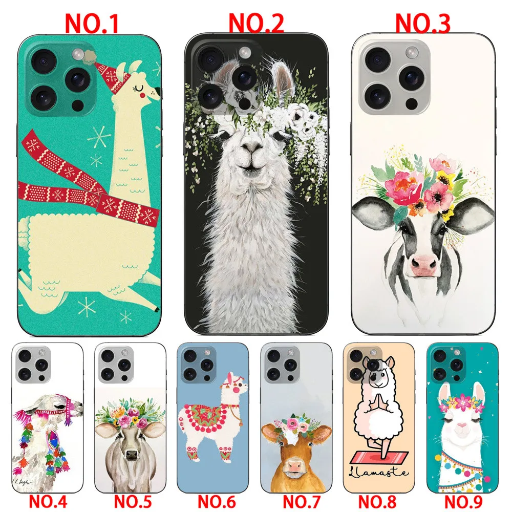 cute animal wear the flower cases  for iPhone 16E 17E SE4 17 17 air 17 Pro 17 Pro Max 5 5S SE 2016