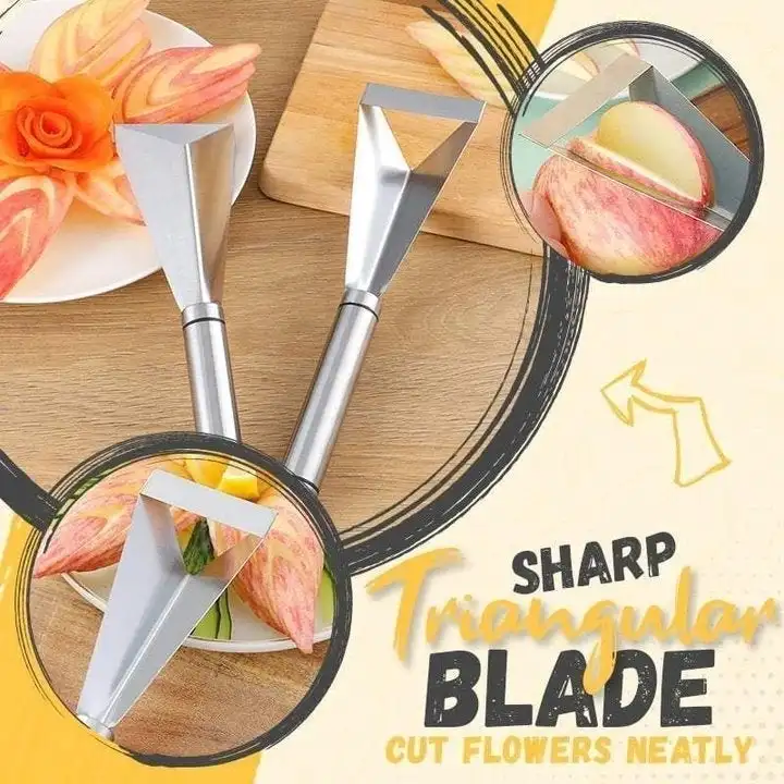 Fruit Carving Knife - DIY Platter Decoration Carving knife fruit triangle push knife paring knife shredder melon grater peeler