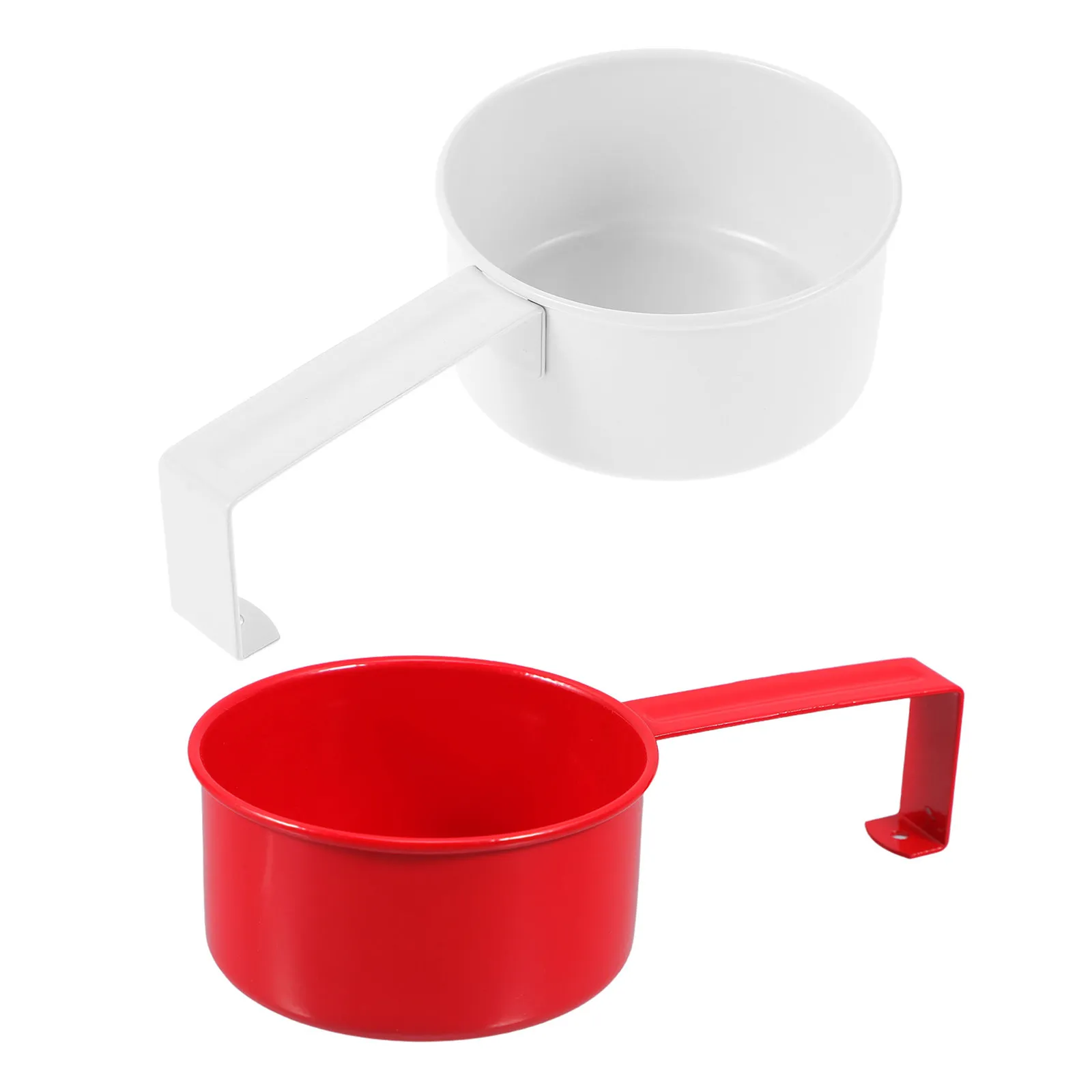 

2Pcs Metal Laundry Detergent Scoop Ergonomic Powder Measuring Spoon for Pet Food Grains Flour with Hanging Hook Kitchen Storage