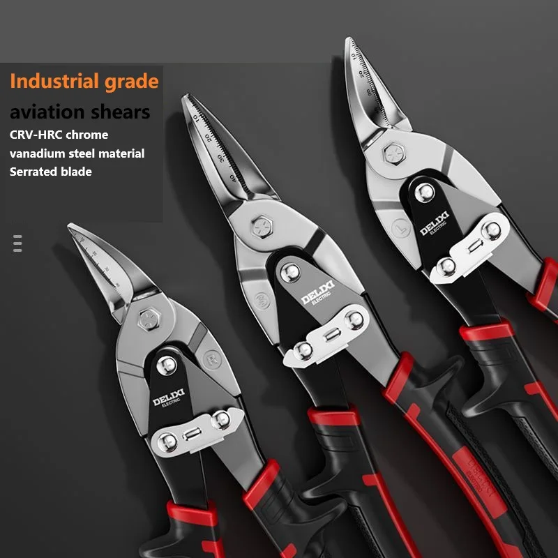 Aviation Scissor Toughbuilt Metal Sheet Cutting Multifunctional Scissors with Graduated Ruler EDC Hand Tools