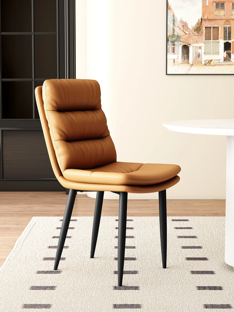 

Household Luxury Backrest Stool Living Room Dining Room Study Modern Leisure Simple Cadeira De Jantar Dining Table Chair