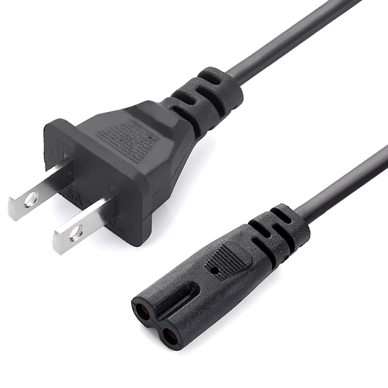 EU Power Cable 2pin IEC320 C7 US Power Extension Cord For Dell Laptop Charger Canon Epson Printer Radio Speaker PS4 XBOX LG Sony