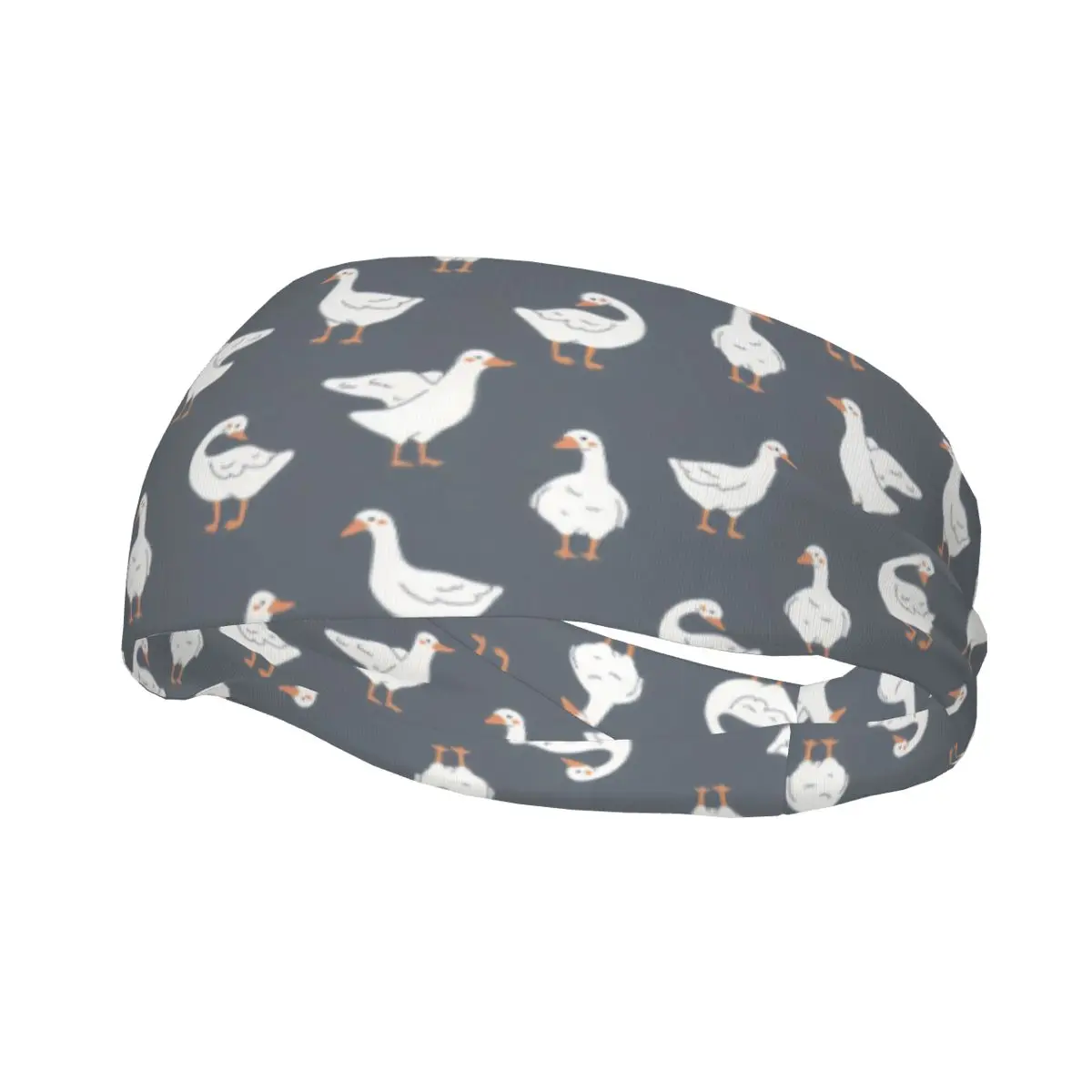 

Headband Cute White Gooses Scandinavian Geese Pattern Headwrap Hairband for Tennis Gym Fitness Headwear Hair Accessories