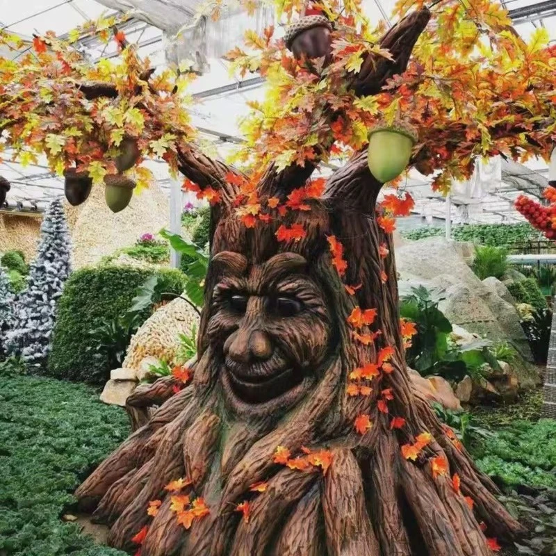 High-quality mouth movement simulation speaking decorative resin sculpture amusement park exhibition