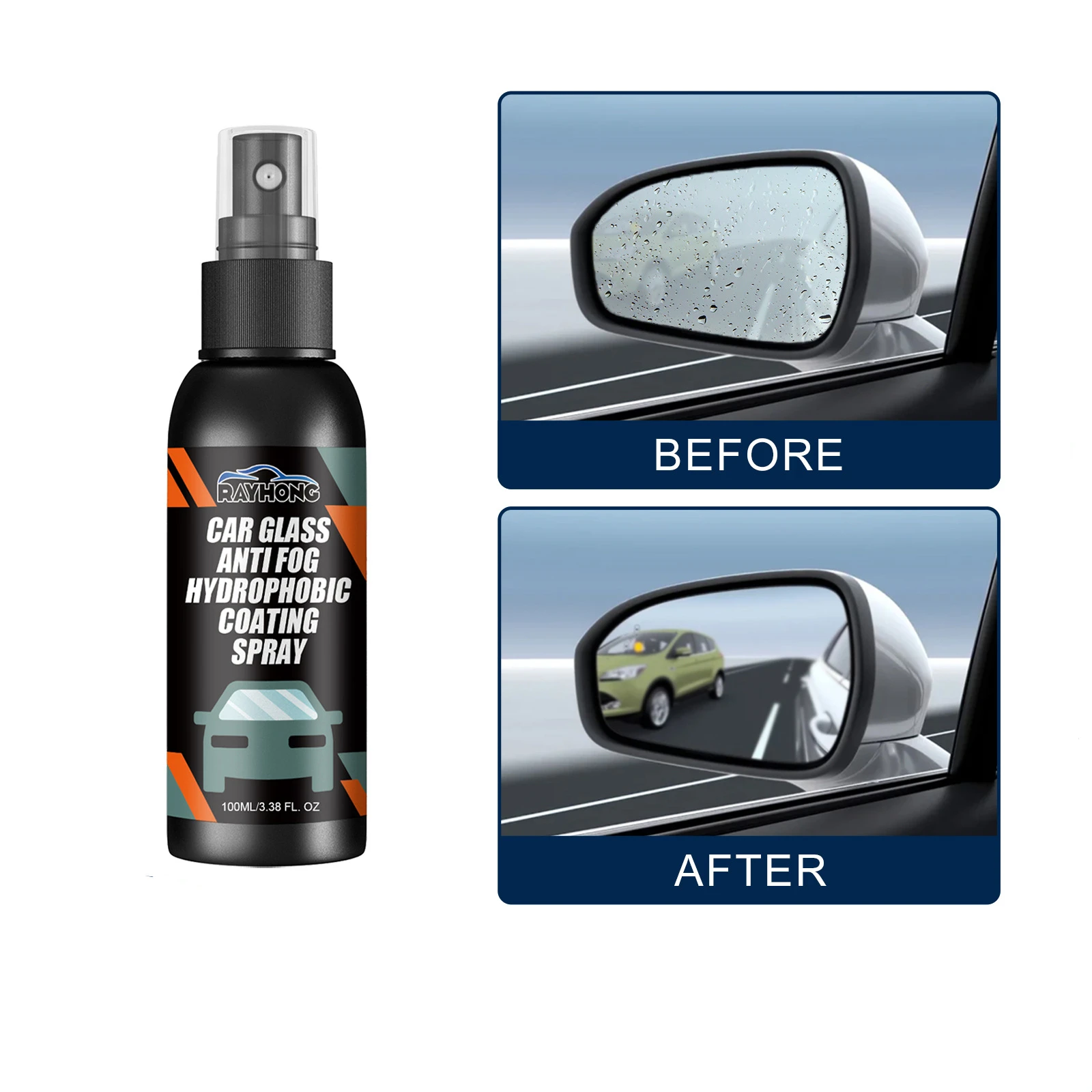 

Water Repellent Spray Anti Rain Coating For Car Glass Hydrophobic Anti-rain Car Liquid Windshield Mirror Mask Auto Polish