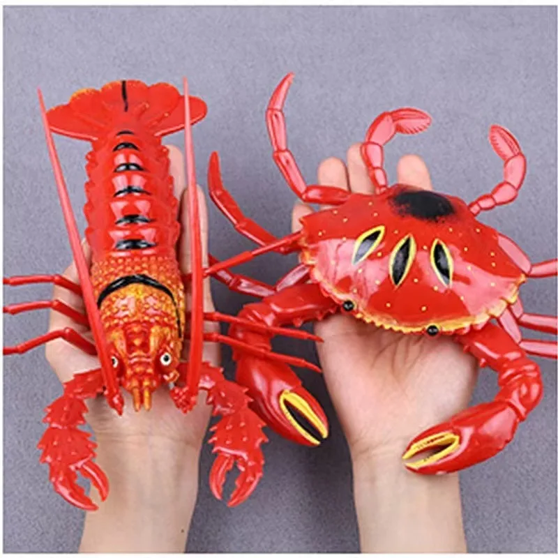 Big Lobster Crab Fridge Magnet Soft PVC Simulated Animals Refrigerator Magnetic Stickers Kids Toys Home Kitchen Decoration Gift