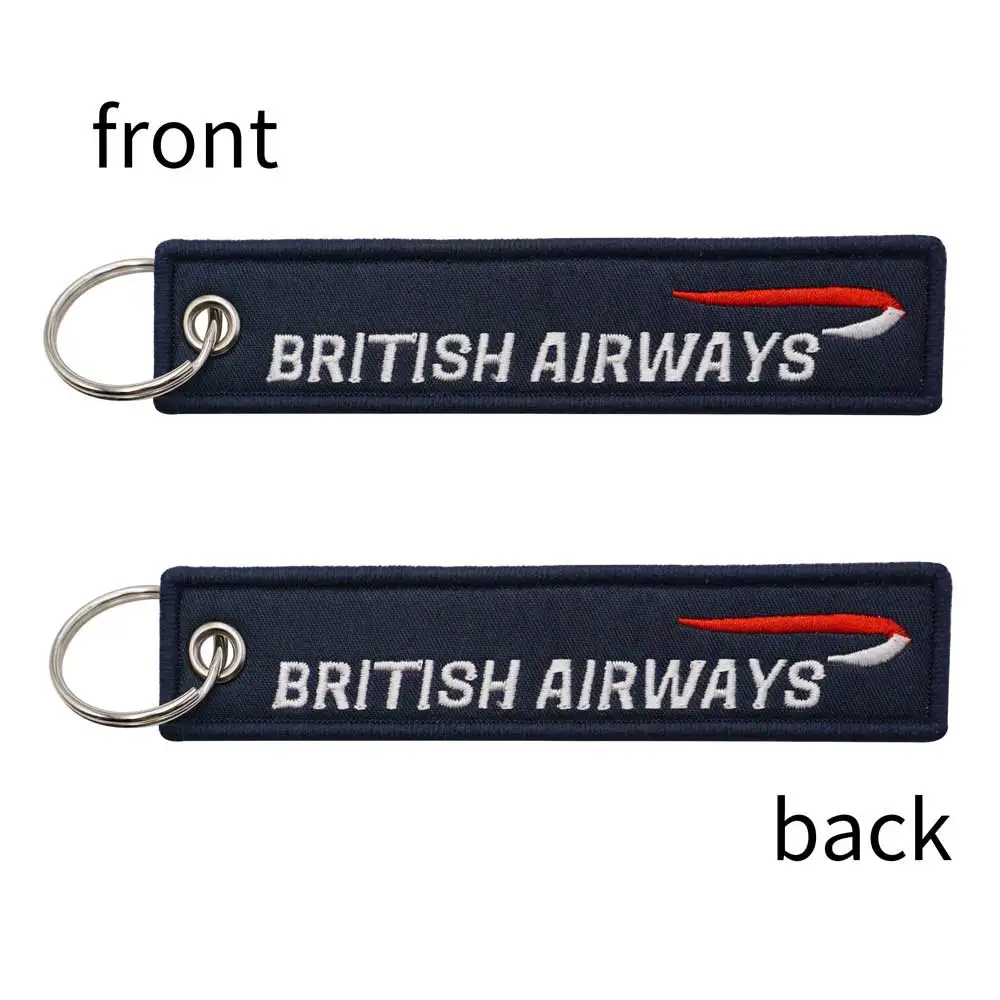 BRITISH AIRWAYS embroidery functional keychain Y5-66