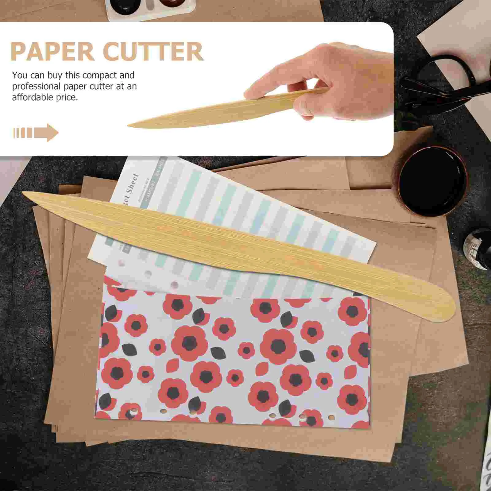 2-teiliger Brieföffner, verschleißfester Umschlag, multifunktional