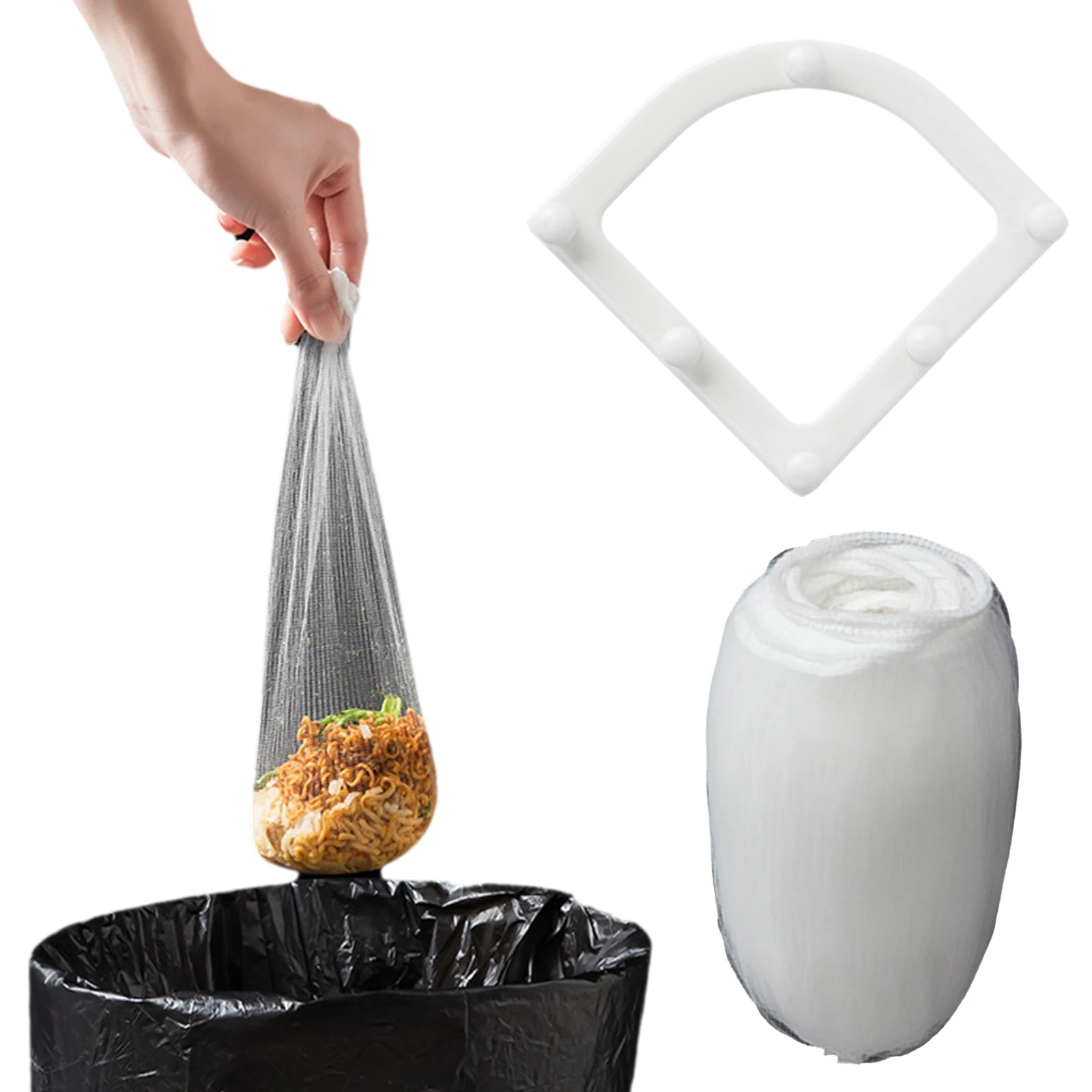 

Одноразовые сливные мешки для мусора, кухонная сетка для фильтрации раковины, уловитель пищи для раковин