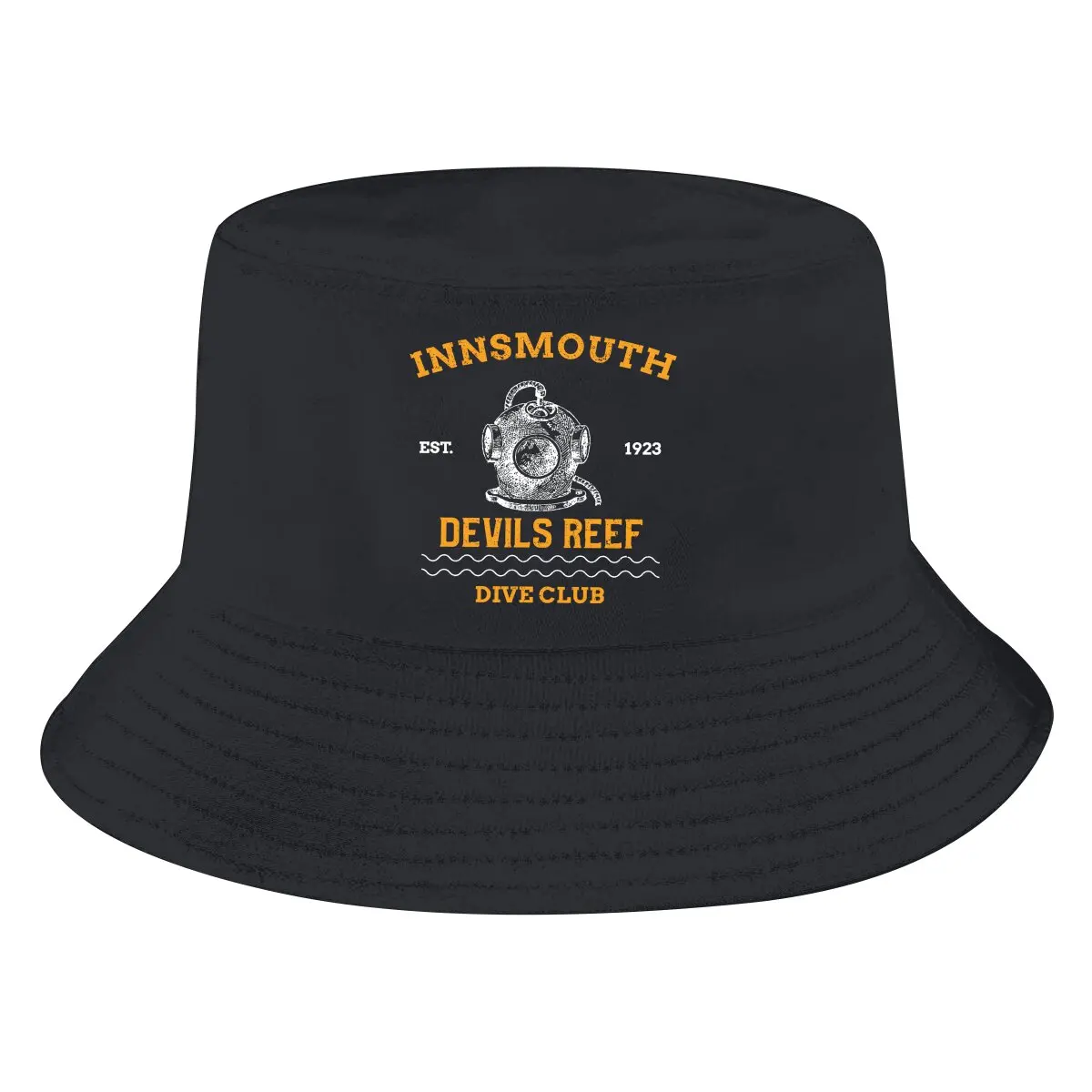 Dive Scuba Diving Bucket Hat Innsmouth Devil Reef Dive Club Men's Women's Fisherman Cap Hip Hop Beach Sun Fishing Hats