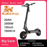 KuKirin G4 Eu Stock Original Electric Scooter 60V20Ah Battery 2000W Motor 70km/h Speed 75km Range 11Inch Vacuum Tire Kickscooter