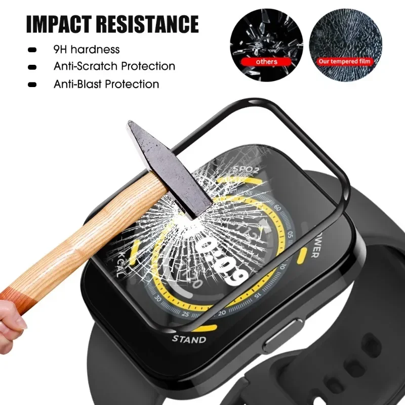 For Amazfit Bip 5 Full Curved Screen Protector for Bip5 Smart Watch HD Clear Anti-scratch Soft Protective Cover Film Not Glass