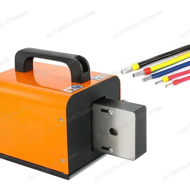 2.5T Ferrule Pneumatic Crimping Tool AWG20-AWG1 Four-Sided Crimping Air Powered Wire Terminal Crimper Machine