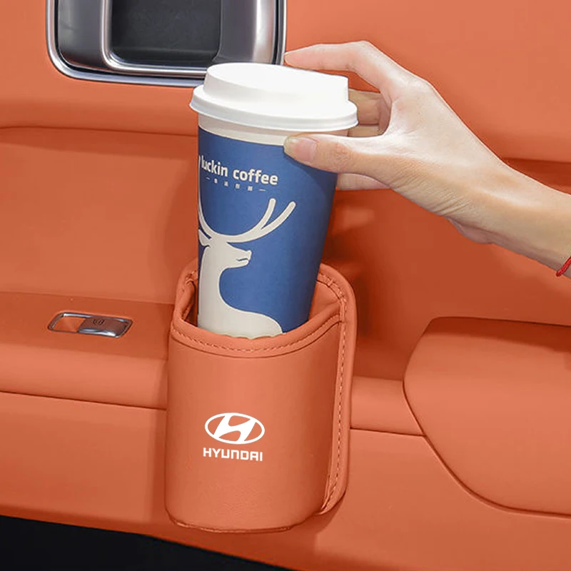 

Keychain Car Door Cup Holder Back Seat Drink Rack Storage BoxFor Hyundai HB20 KONA i20 i10 IONIQ Elantra Palisade SonataGrandeur