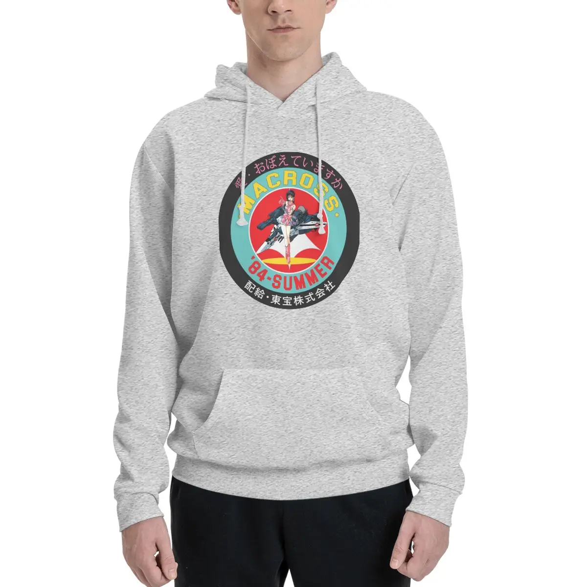 Macross Streetwear Hoodies Autumn Do You Remember Modern Hoodie Men Oversize Loose Pattern Hooded Sweatshirts