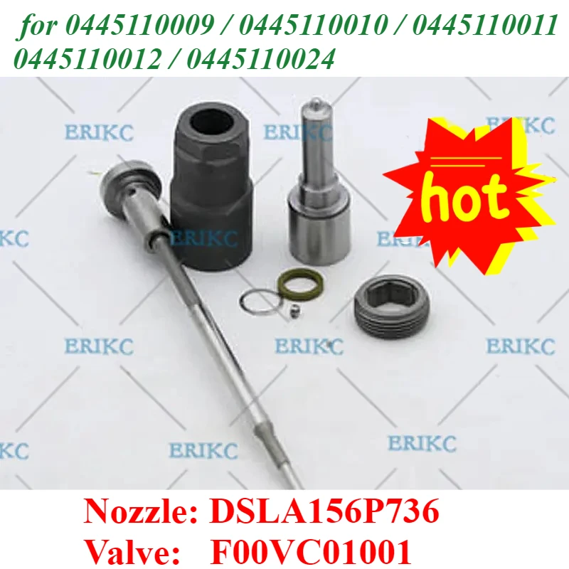 

Форсунка DSLA156P736 Клапан F00VC01001 Ремкомплекты форсунок для 0445110009 0445110010 0445110011 0445110012 0445110024