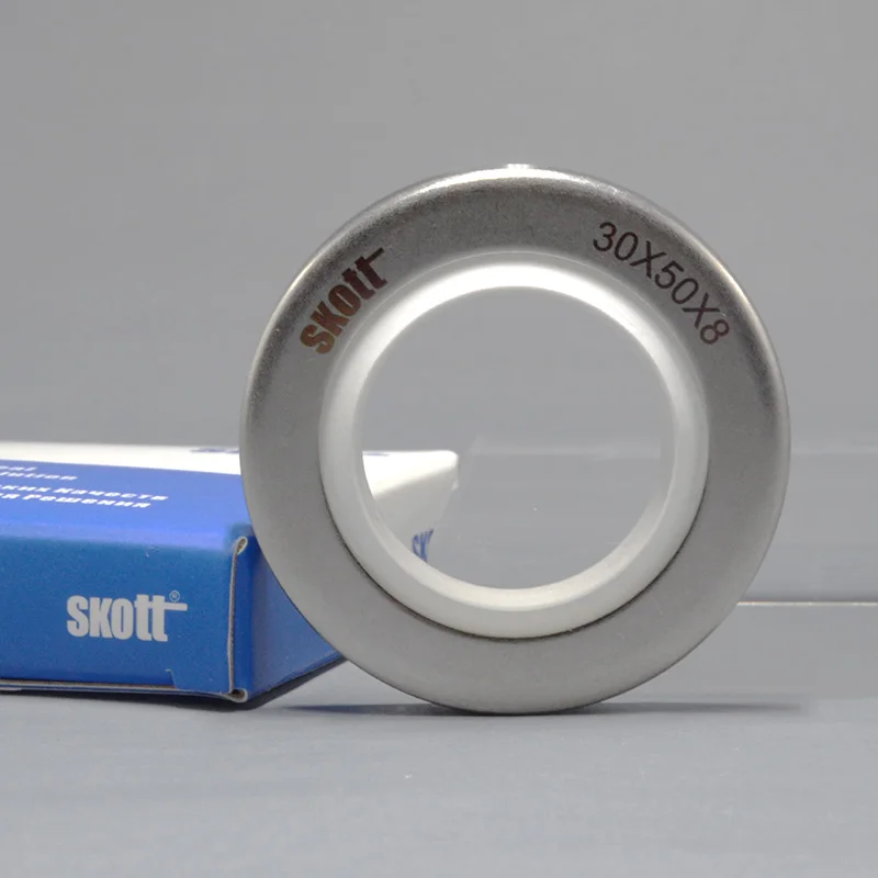 

British Skott imported food grade oil seal stainless steel white lip single double lip shaft seal seal 21-30